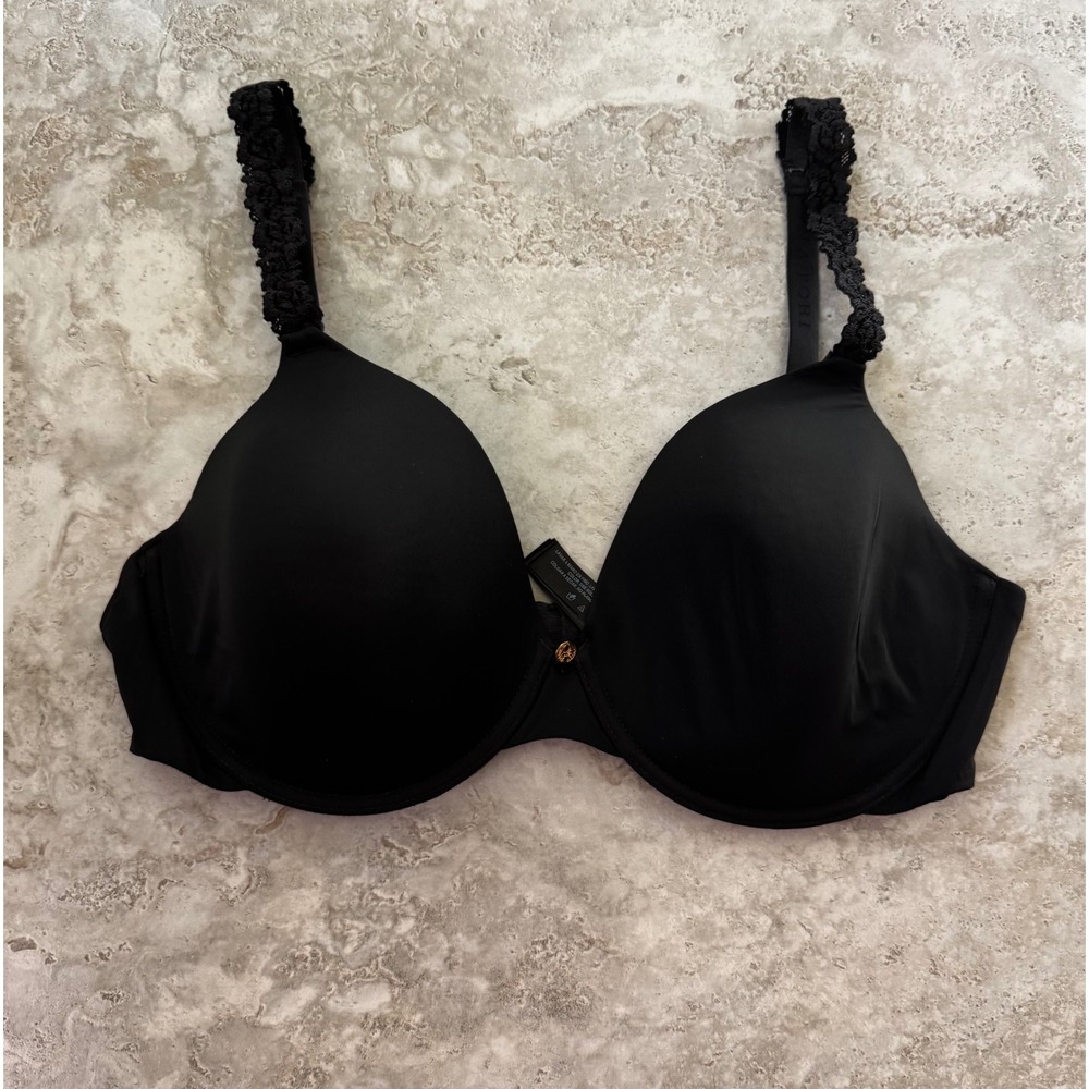 Natori Feathers Underwire Contour Plunge Bra Black 731023 38C